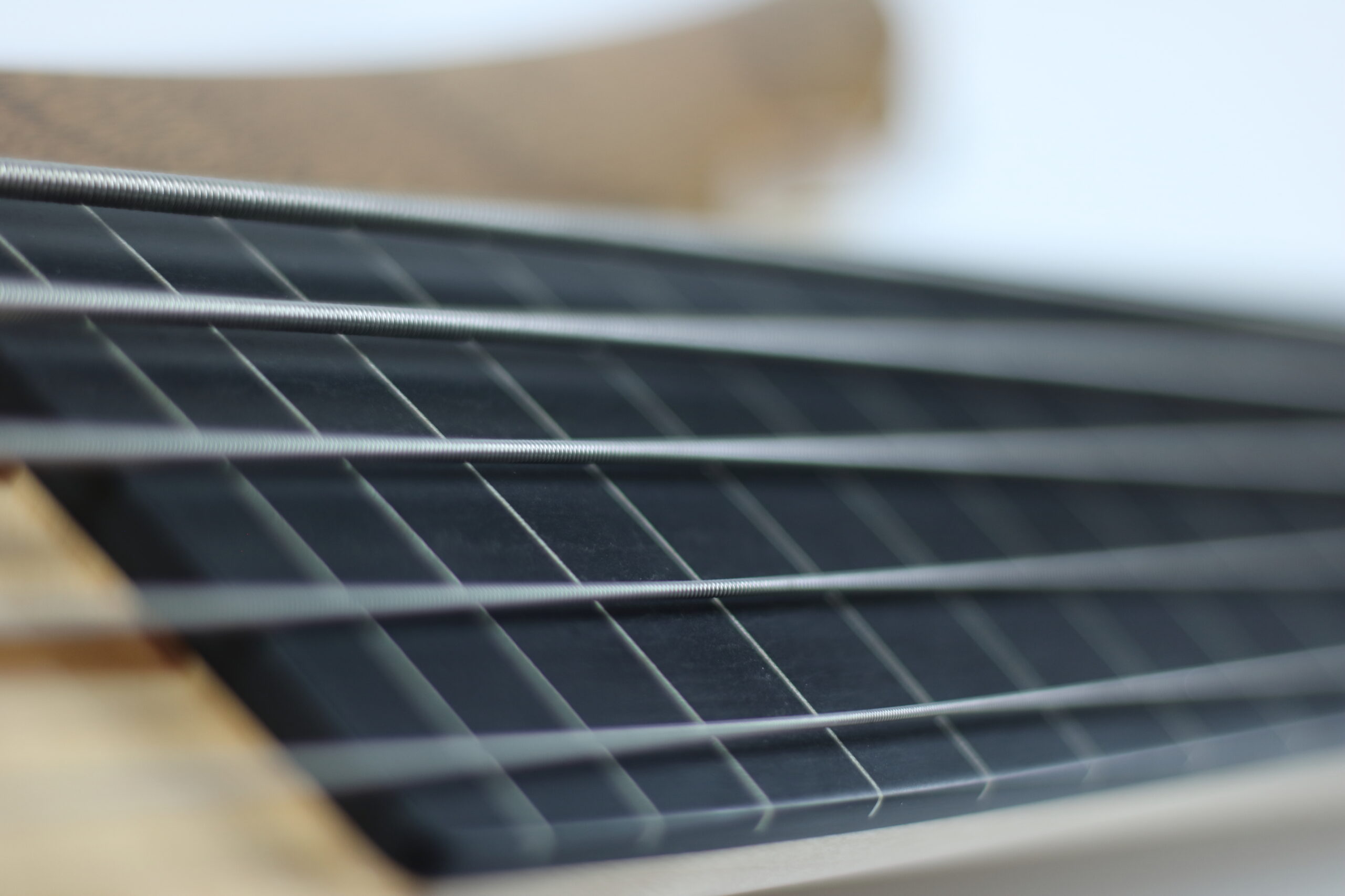 Constance B5 Fretless fretboard Closeup